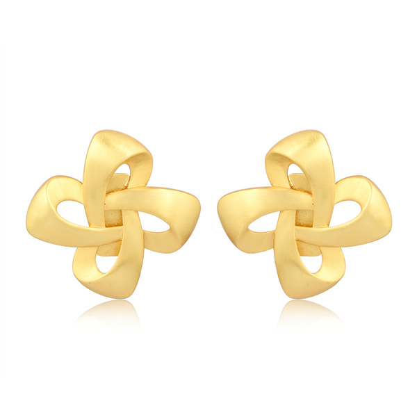 Golden Clover Earrings in 18k Gold plated Brass