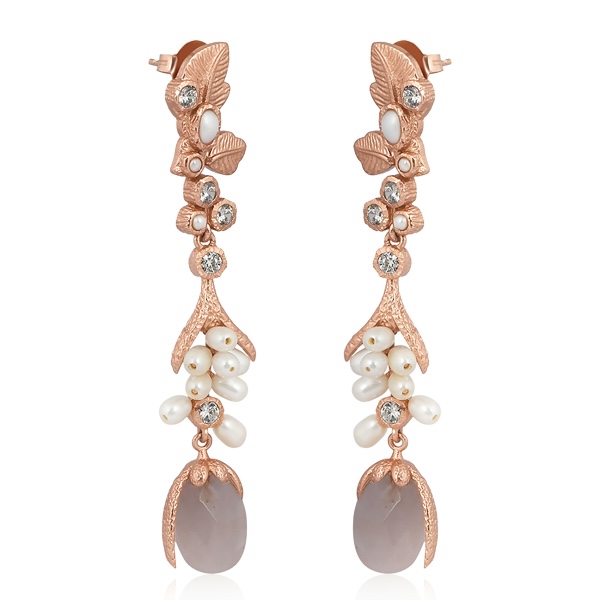 Blush Vine Earrings - Image 2